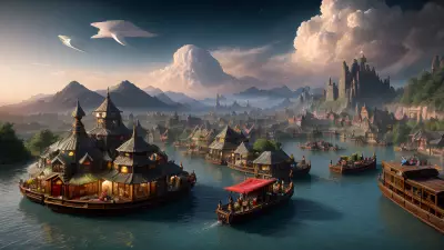 Skyline Bazaar A Magical Floating Marketplace