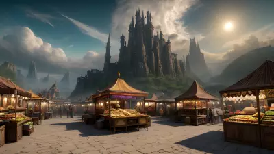 Skyline Bazaar A Magical Floating Marketplace