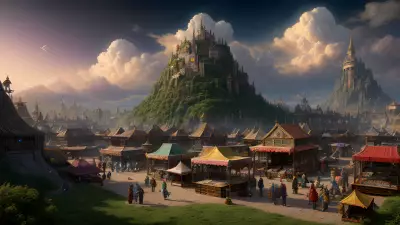 Skyline Bazaar A Magical Floating Marketplace