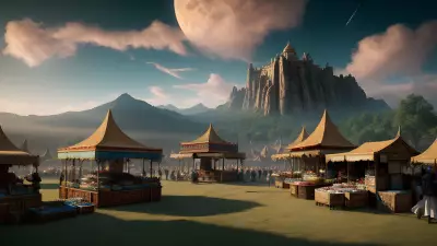 Skyline Bazaar A Magical Floating Marketplace