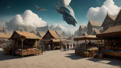 Skyline Bazaar A Magical Floating Marketplace