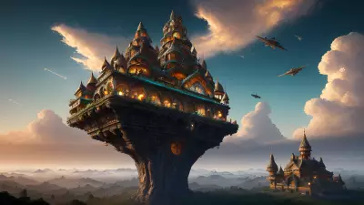 Skyline Bazaar A Magical Floating Marketplace