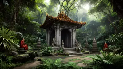 Temple of Enchantments Tiger Monks in the Jungle