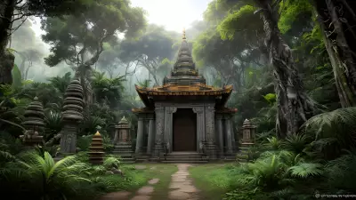 Temple of Enchantments Tiger Monks in the Jungle