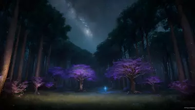 Enchanted Wonders Mythical Beings in an Otherworldly Forest