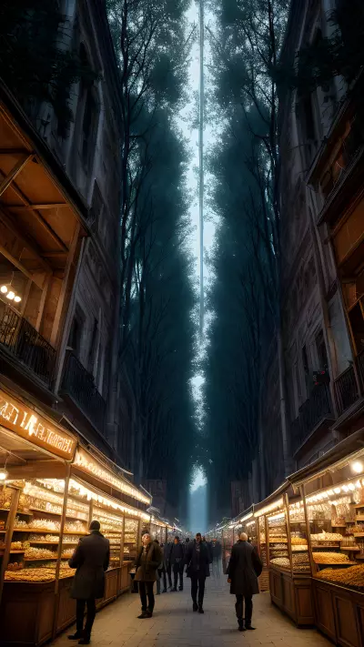 Enchanted Market of Alchemists and Turned Tale Illusions