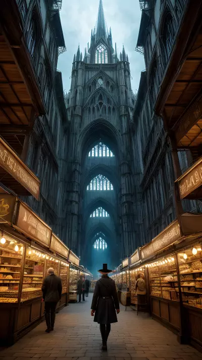 Enchanted Market of Alchemists and Turned Tale Illusions