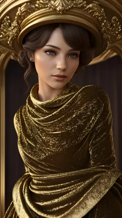 Marcello Baldari Inspired Vintage Lobby Scene