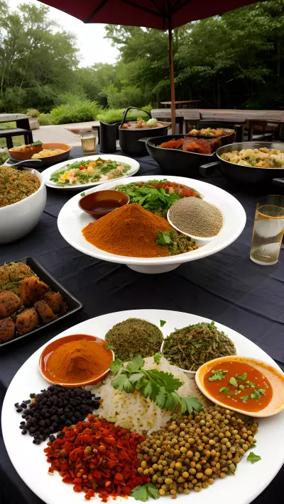 Spices and Refreshments An Outdoor Café Experience