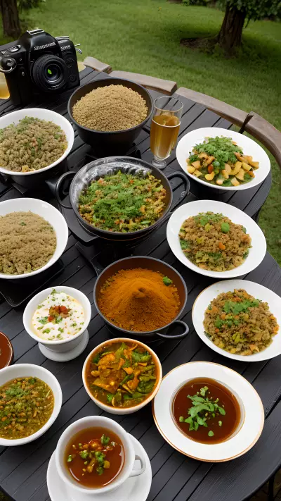 Spices and Refreshments An Outdoor Café Experience