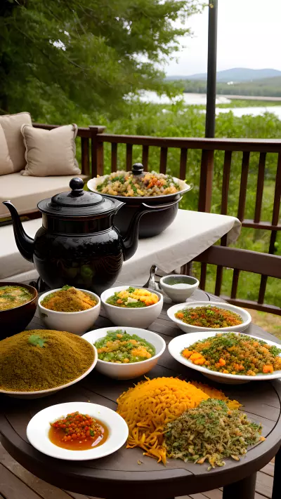 Spices and Refreshments An Outdoor Café Experience