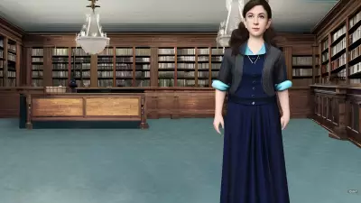 Classically Quiet Library Study An Enchanting Vintage Portrait