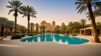 Oasis Tranquility Amidst the Sands