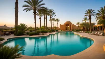 Oasis Tranquility Amidst the Sands