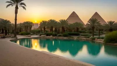 Oasis Tranquility Amidst the Sands