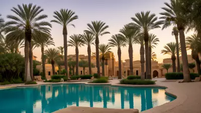 Oasis Tranquility Amidst the Sands