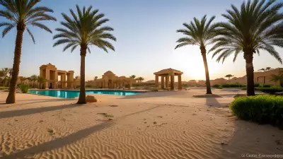 Oasis Tranquility Amidst the Sands