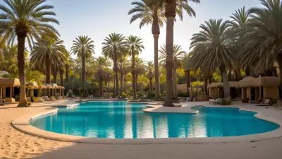 Oasis Tranquility Amidst the Sands