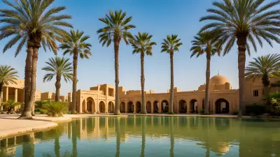 Oasis Tranquility Amidst the Sands