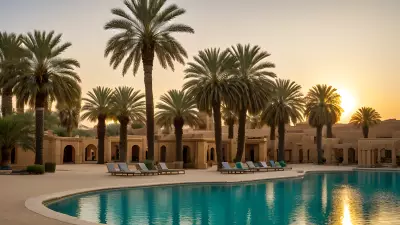 Oasis Tranquility Amidst the Sands