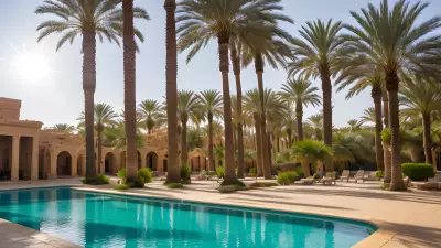 Oasis Tranquility Amidst the Sands