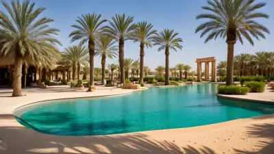 Oasis Tranquility Amidst the Sands