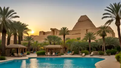 Oasis Tranquility Amidst the Sands