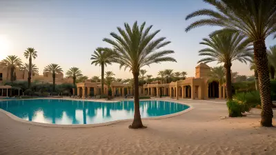 Oasis Tranquility Amidst the Sands