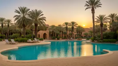 Oasis Tranquility Amidst the Sands