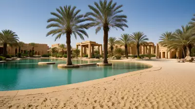Oasis Tranquility Amidst the Sands