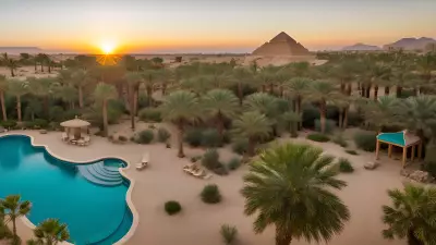 Oasis Tranquility Amidst the Sands