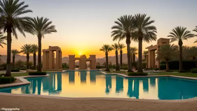 Oasis Tranquility Amidst the Sands