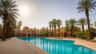 Oasis Tranquility Amidst the Sands