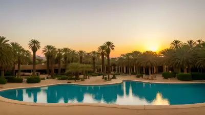 Oasis Tranquility Amidst the Sands