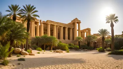 Oasis Tranquility Amidst the Sands