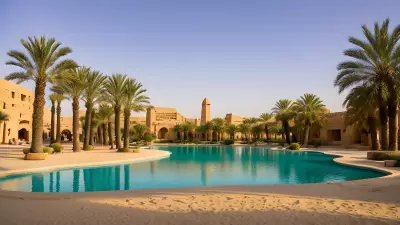 Oasis Tranquility Amidst the Sands