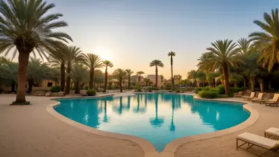 Oasis Tranquility Amidst the Sands