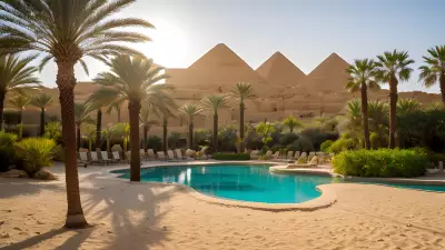 Oasis Tranquility Amidst the Sands