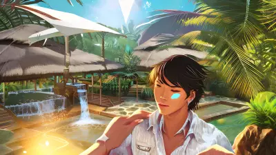 Interconnected Stories A Tropical Pool Portrait