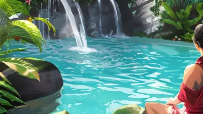 Interconnected Stories A Tropical Pool Portrait