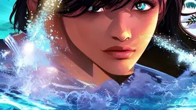 Interconnected Stories A Tropical Pool Portrait