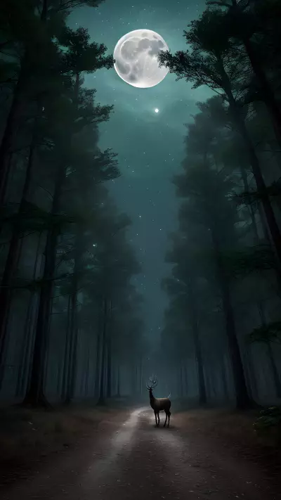 Enchanted Destinies in a Moonlit Glade
