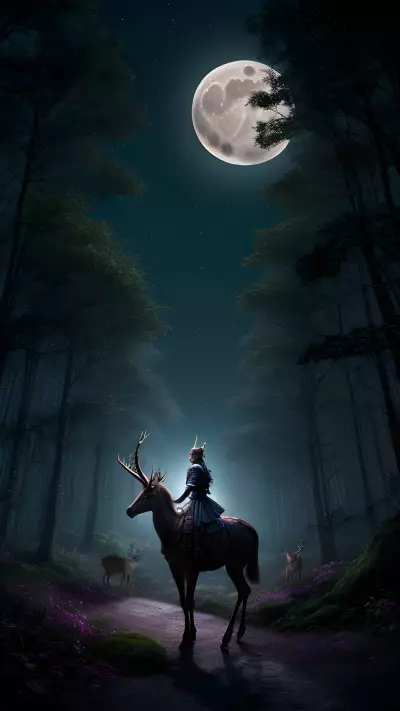 Enchanted Destinies in a Moonlit Glade