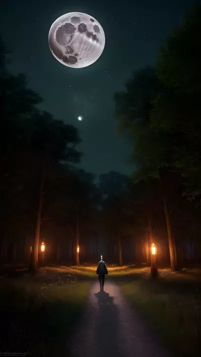 Enchanted Destinies in a Moonlit Glade