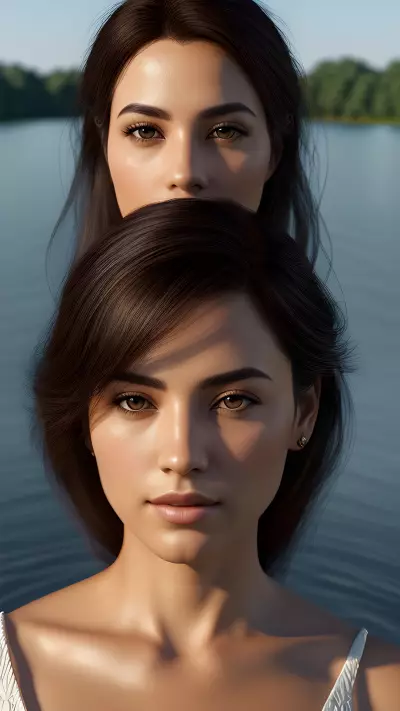 Fine Art Portrait Boat on Serene Lake