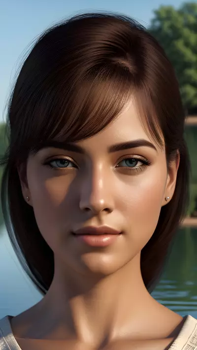 Fine Art Portrait Boat on Serene Lake