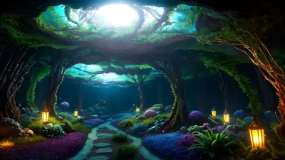 Glowing Kingdom beneath the Earth