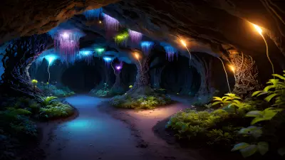 Glowing Kingdom beneath the Earth