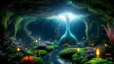 Glowing Kingdom beneath the Earth