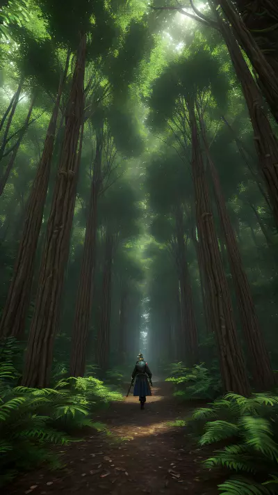 Enchanted Weapons in the Forest Canopy